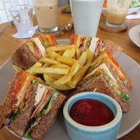 Club sandwich at I Am Vegan Babe in Canggu