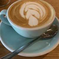 Almond milk coffee, really good!!  at Felix For Goodness in Brisbane