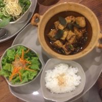 Lemongrass tofu at Vegan Zone in Hoi An