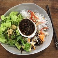 Noodle salad! YUM at Vegan Zone in Hoi An