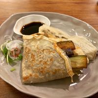 Eggplant crepe at Vegan Zone in Hoi An