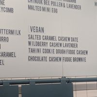 Vegan section of menu! at Made By Marcus - Hillhurst in Calgary