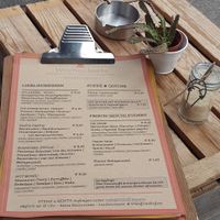 Outside table at Stenz in Munich