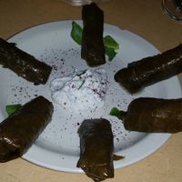 Vegetarian Grape Leaves w/Grecian Sauce at Petra Cafe in Hattiesburg