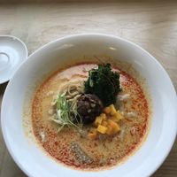 spicy tan tan at Workshop Vegetarian Cafe- East Vancouver in Vancouver