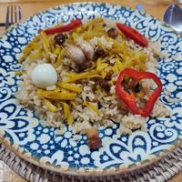 Vegetarian plov at Old City Restaurant in Samarkand