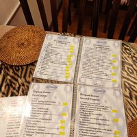 March 2026 menu. Ample vegetarian options. (Unsure if vegan) at Old City Restaurant in Samarkand