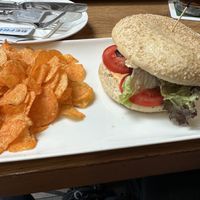 Vegan burger  at FRA - Goethe Bar - T1 in Frankfurt