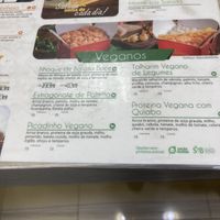 Current vegan menu  at Brasileirinho Delivery in Blumenau