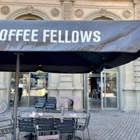 outside at Coffee Fellows in Mainz