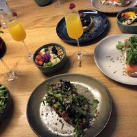 Forest toast, acai bowl, mimosa and others at Fauna & Flora in Lisbon