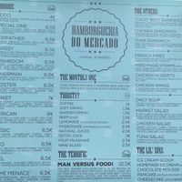 menu July 2019 at Hamburgueria do Mercado in Funchal