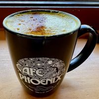 Turmeric Milk   at Cafe Phoenix in Arcata