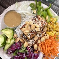 Cold noodle bowl   at Cafe Phoenix in Arcata