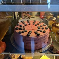 Vegan blueberry cake  at Provisions in Ames