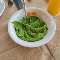 Hummus bil zaatar at Zaatar Lebanese Syrian Cuisine in Ayia Napa