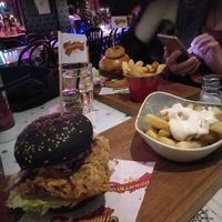 Vegan Southern Burger at the front at Thunder Road Cafe in Dublin