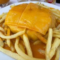 Francesinha vegana at Pimenta Doce in Viana Do Castelo