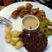 Poulet végétal (végétarien) at Veget'Halles in Paris