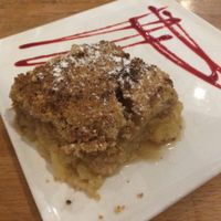 vegan crumble at Veget'Halles in Paris