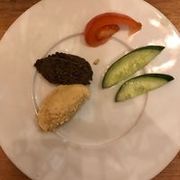 houmous et tapenade  at Veget'Halles in Paris