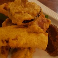 Fried veggies entree at Veget'Halles in Paris