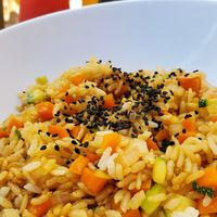 Bowl de arroz vegano at Barba Negra in Holbox