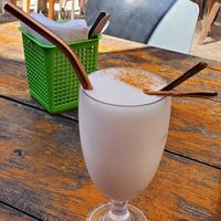 Horchata at Barba Negra in Holbox