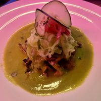 Aguachile veggies  at Barba Negra in Holbox