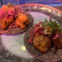 Baja style cauliflower tacos- actually can make four tacos  at Barba Negra in Holbox