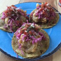 Cauliflower tacos at Barba Negra in Holbox