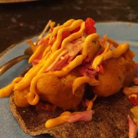 Cauliflower taco at Barba Negra in Holbox