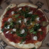 Vegan cheese alternative meatless lover  at Pyro's Fire Fresh Pizza in Hattiesburg