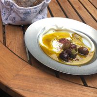 A starter, this was not vegan, because of the yoghurt. But very tasteful!!  at NENI in Hamburg