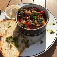 Vegan dish at Think at Dash Garden Cafe in Nottingham