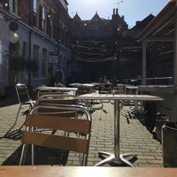 Courtyard at Think at Dash Garden Cafe in Nottingham