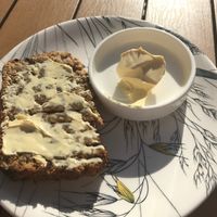 Warm banana bread at Dash Garden Cafe in Nottingham