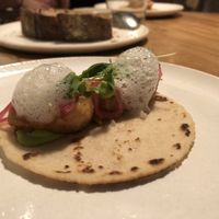 Tacos (fish-like flavor) at Opa in Tel Aviv