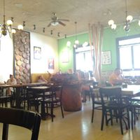 The inside at Lola Café in Beer Sheva