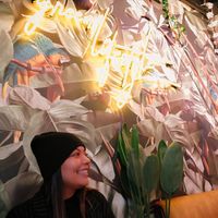 Beautiful wall at Happy Food and Health  in Rotterdam