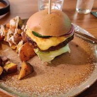 The amazing burger at Happy Food and Health  in Rotterdam