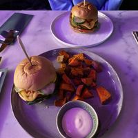 Amazing burger & sweet potato💕  at Happy Food and Health  in Rotterdam