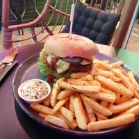 I was hungry and I chose to let the chef choose what I will eat.  when I saw the plate I exclaimed ''amazing'', to which he replied: that's exactly what it's called!  nice coincide at Happy Food and Health  in Rotterdam