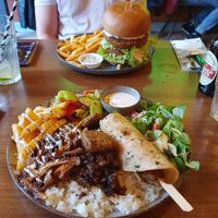 mixed grill and double hell burger at Happy Food and Health  in Rotterdam