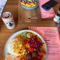 Loaded fries and fusion curry at Happy Food and Health  in Rotterdam