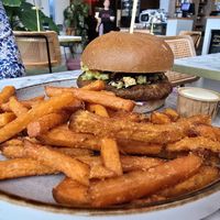 Teriyaki avocado burger at Happy Food and Health  in Rotterdam