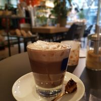 Hot chocolate with whipped cream at Happy Food and Health  in Rotterdam