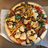 Vegan pizza at Happy Food and Health  in Rotterdam