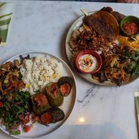 Mixed grill and stuffed zucchini at Happy Food and Health  in Rotterdam