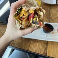 Vegan Veggie Burrito  at Pressed Cafe in Nashua